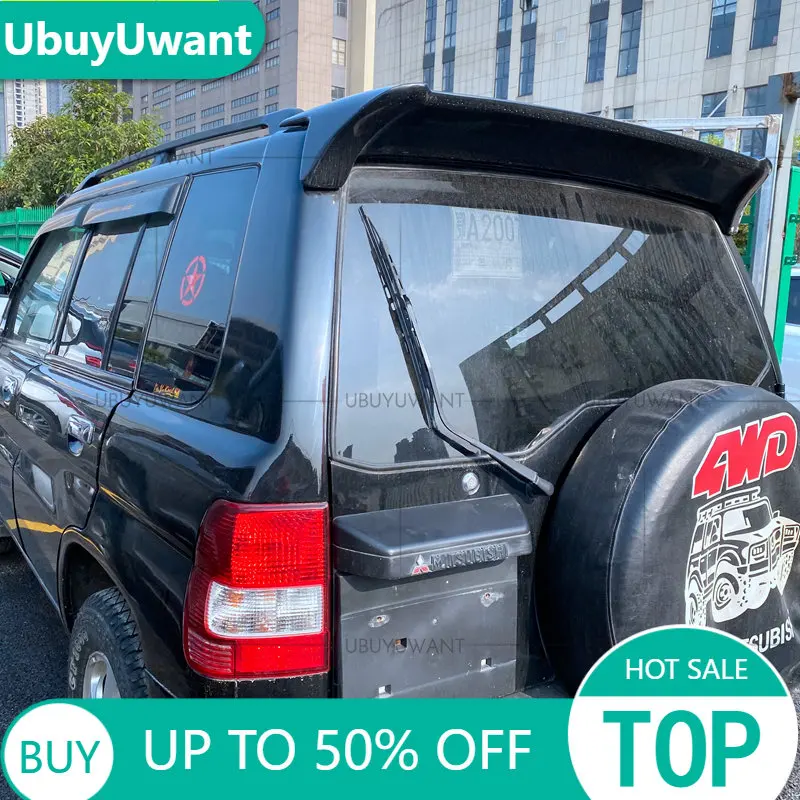 

For Mitsubishi Pajero IO Sport Spoiler 1996-2004 High Quality ABS Material Car Rear Wing Primer Color Rear Spoiler