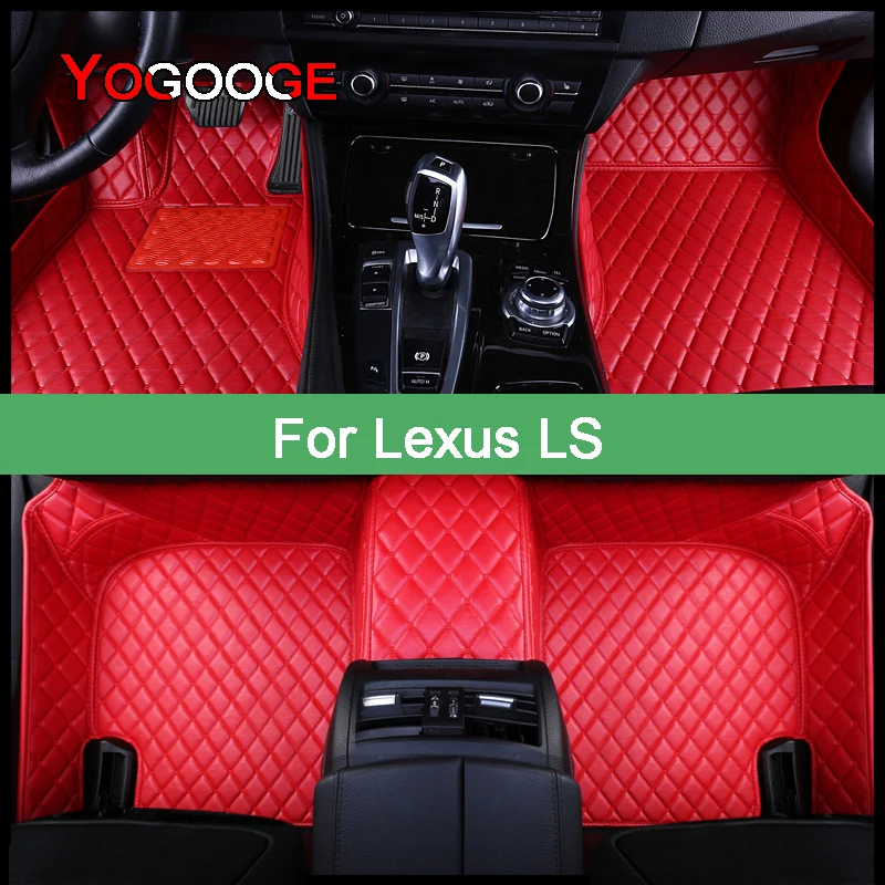 

YOGOOGE Car Floor Mats For Lexus LS 500h 600h 460 400 350 Foot Coche Accessories Auto Carpets