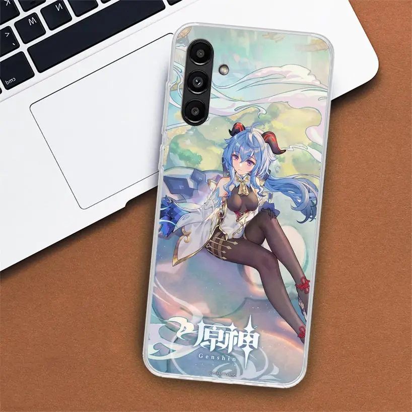 Чехол для телефона Genshin Impact Ganyu Samsung Galaxy A02S A12 A22 A32 A42 A52 A72 A51 A50S A71 A41 A31 A21S A70S A40 A30S A20E A10