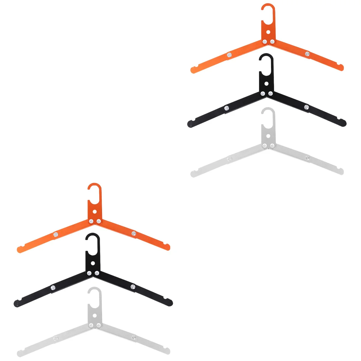 

Hangers Travel Folding Portable Clothescoat Foldable Pants Metal Convenient Space Savinghanger Shorts Clothingclips