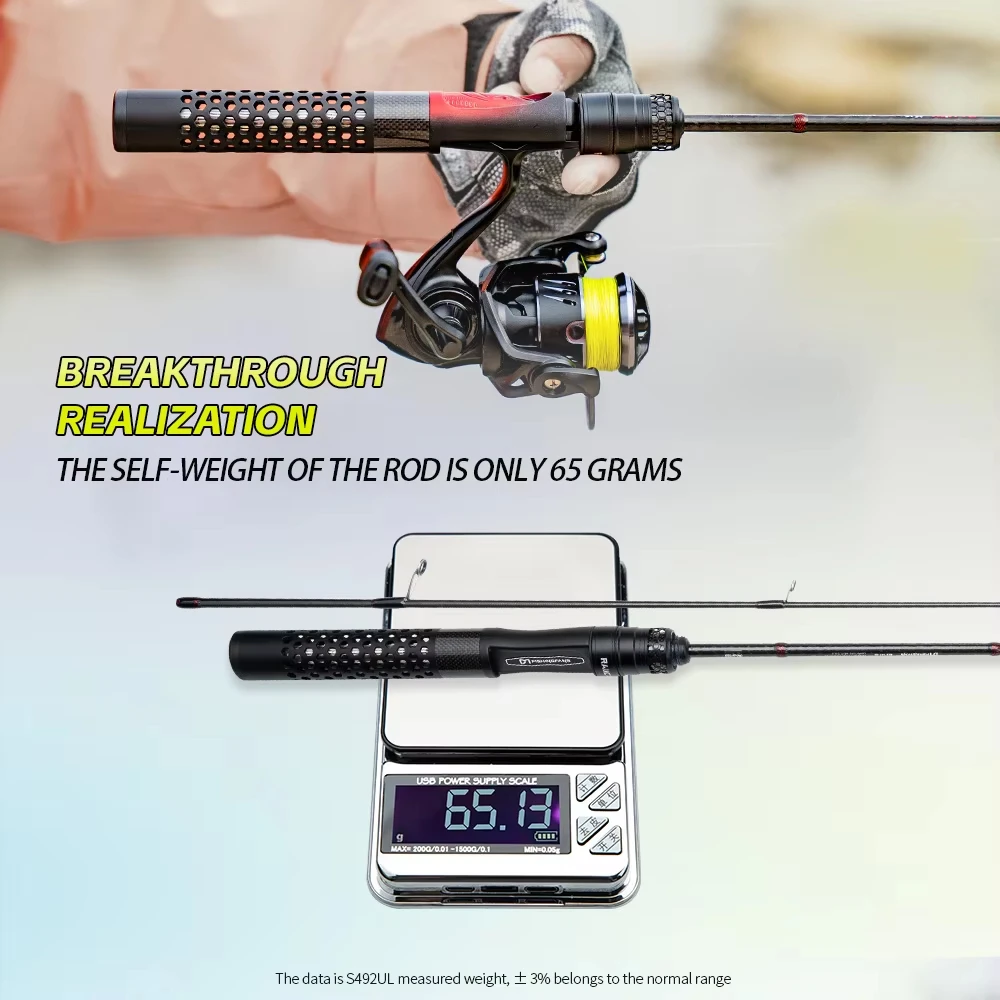 Фото Удилище TRUVEX T1100 Carbon Fast Action UL Travel Rod 65g с кольцами Fuji F, для ловли форели и баса, карбоновая рукоятка, 1.47/1.65/1.83м, спиннинговое/кастинговое №2