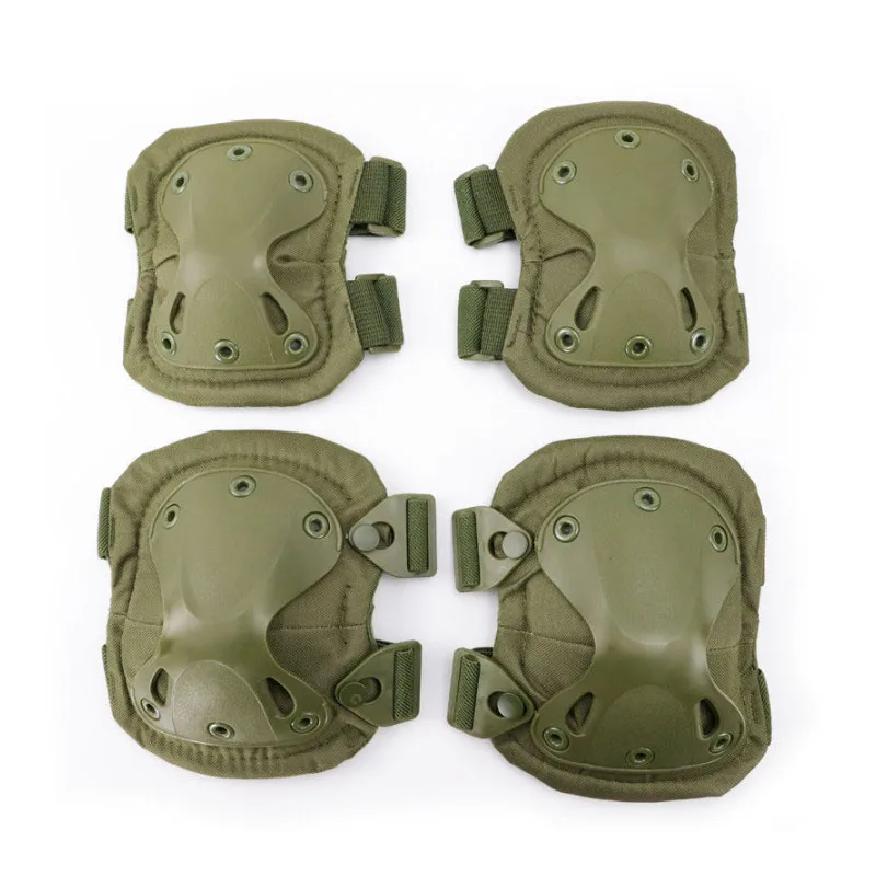 

Outdoor CS training protective equipment tactical protection four piece set elbow and knee protector set