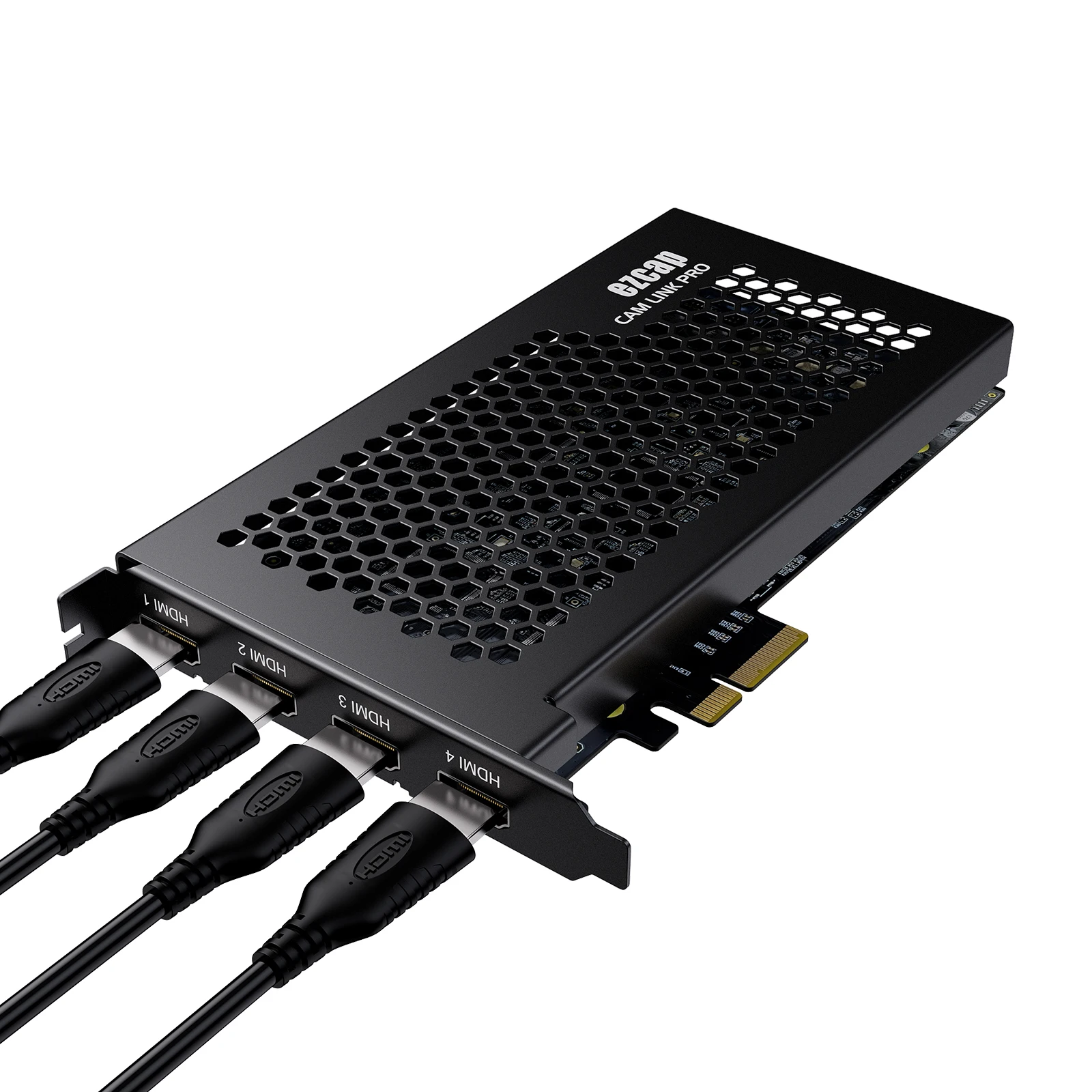 

EZCAP335 PCIe 4-портовая карта захвата аудио и видео HDMI для мультикам, прямая трансляция, видеокамера, DSLR, экшн-камера, ноутбука, ПК