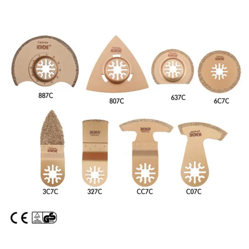 

1PCS set Carbide Oscillating Saw Blade Accessories Electric Power Timmer Multitool Sanding Fillers For Tile Adhesive Bath