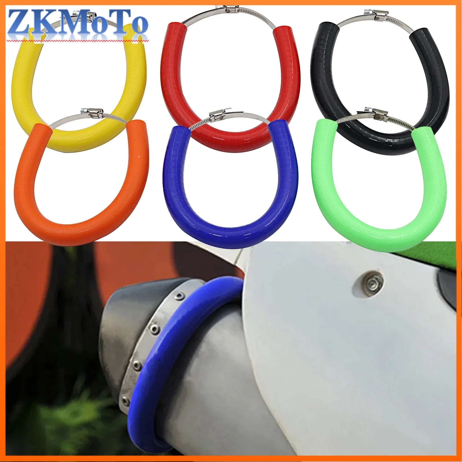 Универсальная овальная защита для выхлопных газов мотоцикла может покрывать