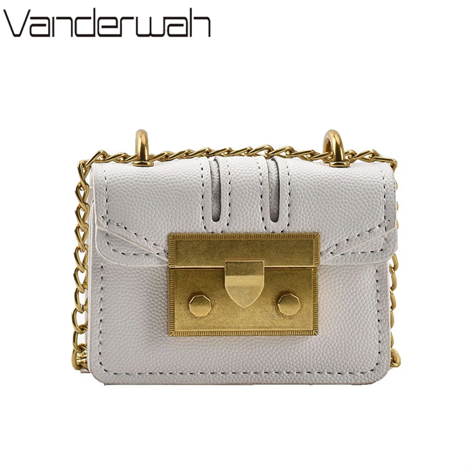 

High Quality PU Leather Purse Brand Chain Crossbody Bags for Women 2022 Mini Trend Fashion Shoulder Sac Luxury Designer Handbag