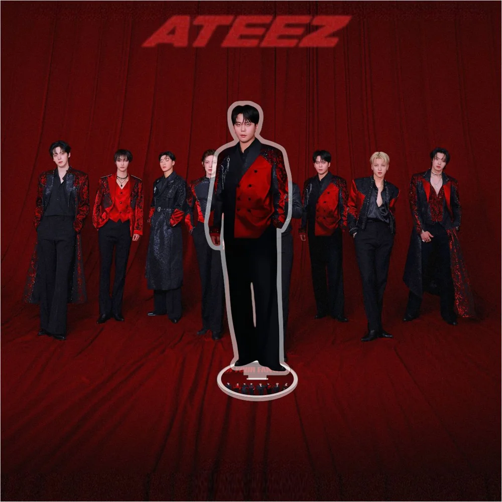 KPOP ATEEZ GOLDEN HOUR: PART.3 Альбом Акриловая подставка San Mingi Yunho Hongjoong Seonghwa Стенд Фигурка Фанаты Настольный декор Модель (art.: 3920cf08cf70d) - 3920cf08cf70d