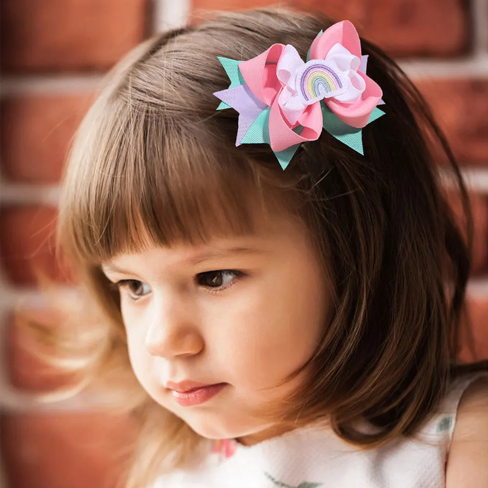 2 шт. детские заколки для волос с бантом