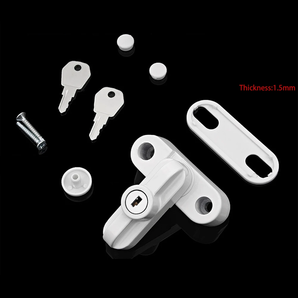 

T-lock Flat Open Doors Windows Locks Safety Window Door Lock Child Safety Lever Handle Sweep Latch Security Restrictor Lock