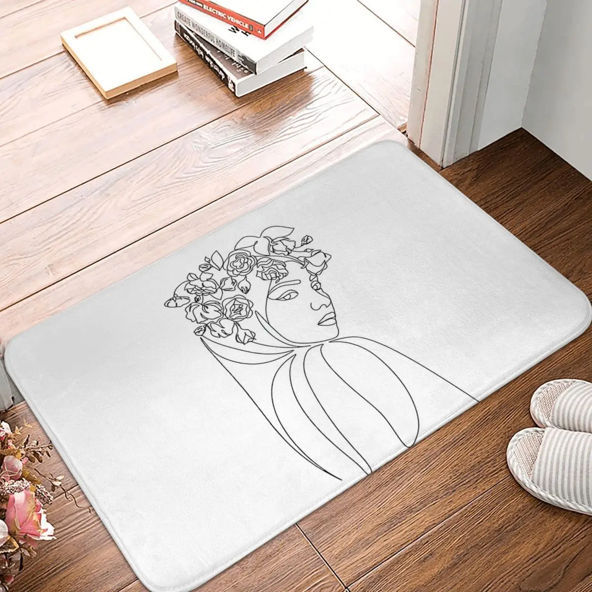 

Girl Indian God Goddess Of Love Non-slip Rug Doormat Kitchen Mat Floor Carpet Welcome Decor