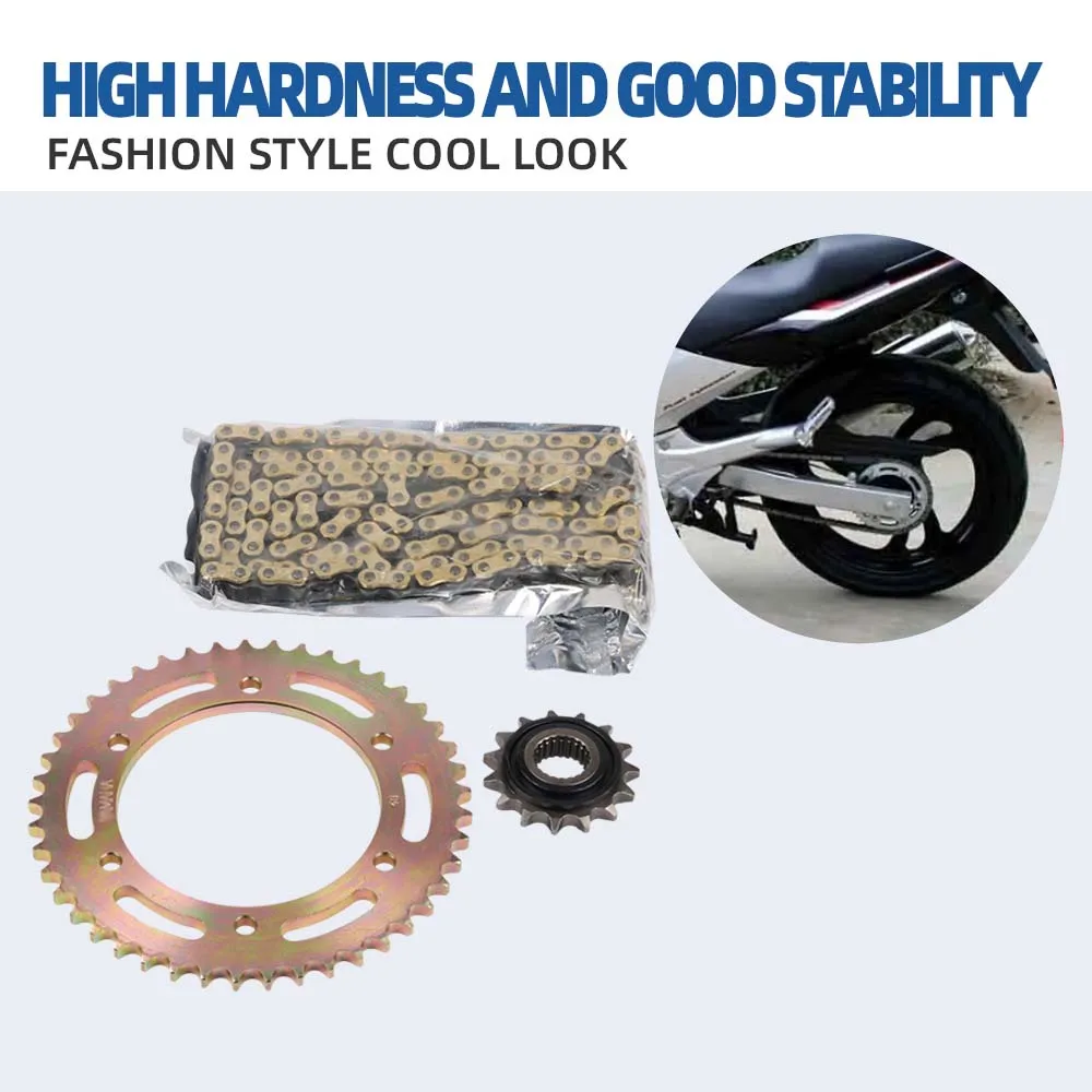 

For Yamaha YBR250 YS250 YBR YS 250 Motorcycle Front Rear Sprocket Chain Moto Transmission System