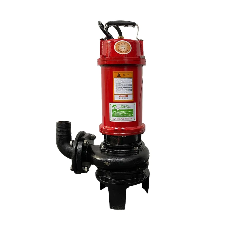 

China 1.5hp 220v/50hz Single Stage Low Pressure Electric Submersible Motor Sewage Pump For Building Construction