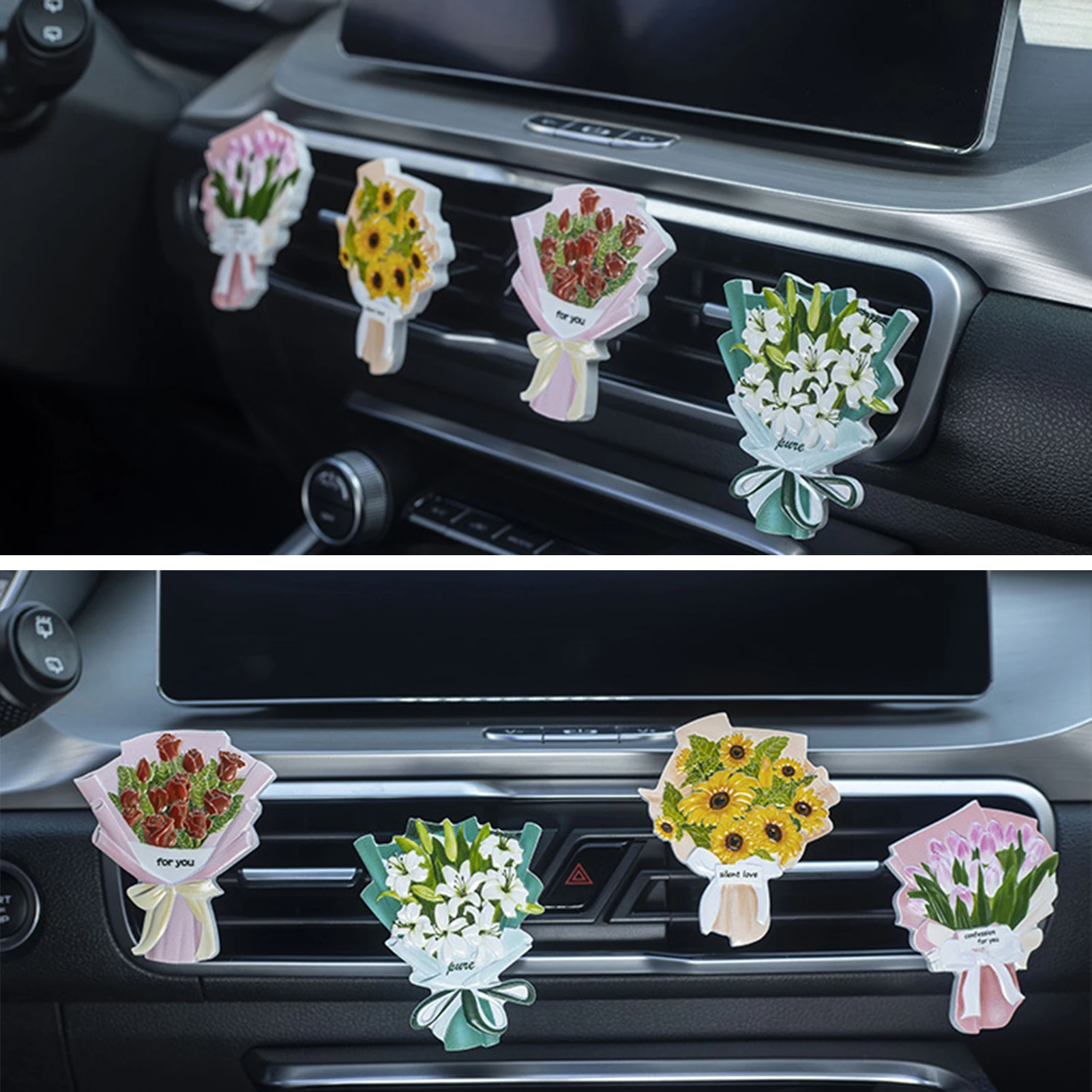 

Bouquet Air Freshener Air Vent Aromatherapy Flower Bouquet Air Freshener For Car Vent Clip Air Conditioning Outlet Clip Car