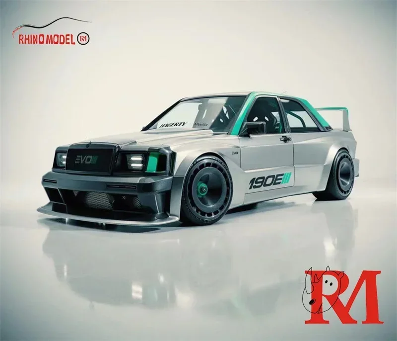 Модель Rhino RM 1:64 MB 190 EVO II серебристый ограниченный 999 литая под давлением модель