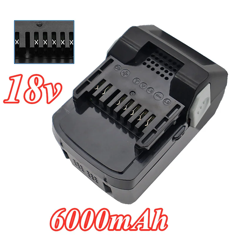 

18V6.0Ah Li-ion ReplacementRechargeable Battery for HITACHI BSL1820 BSL1840 BSL1850 BSL1860B Power Tools Batteries ElectricDrill