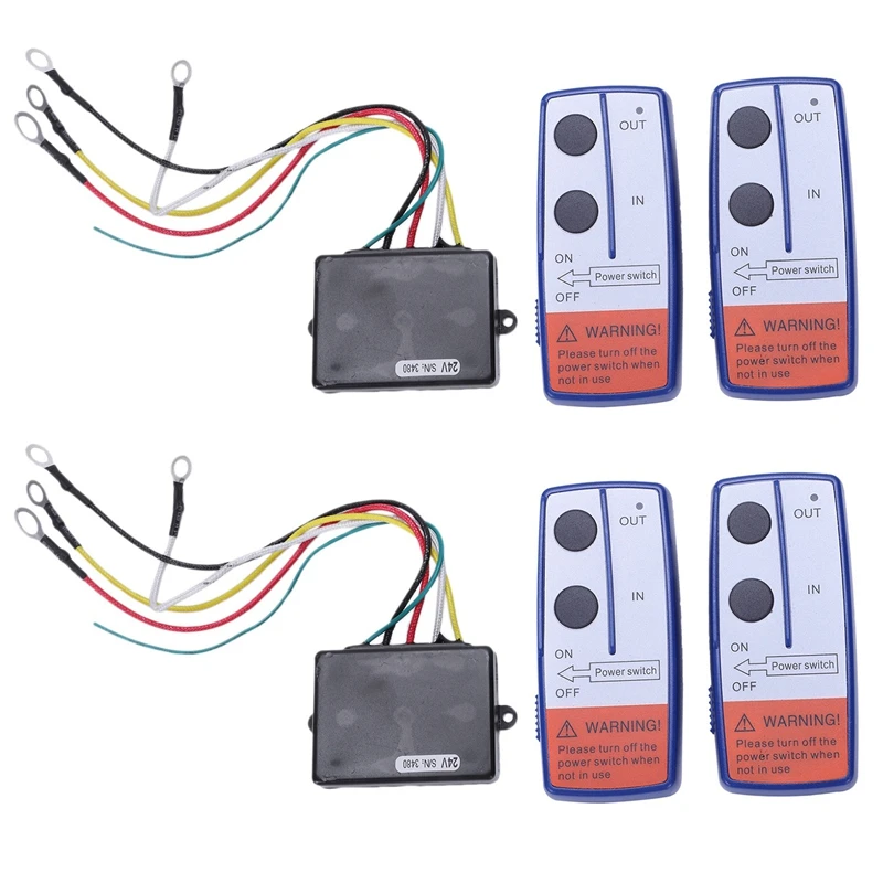 

2X Recovery Wireless Winch Remote Control Twin Handset ATV Truck 24V