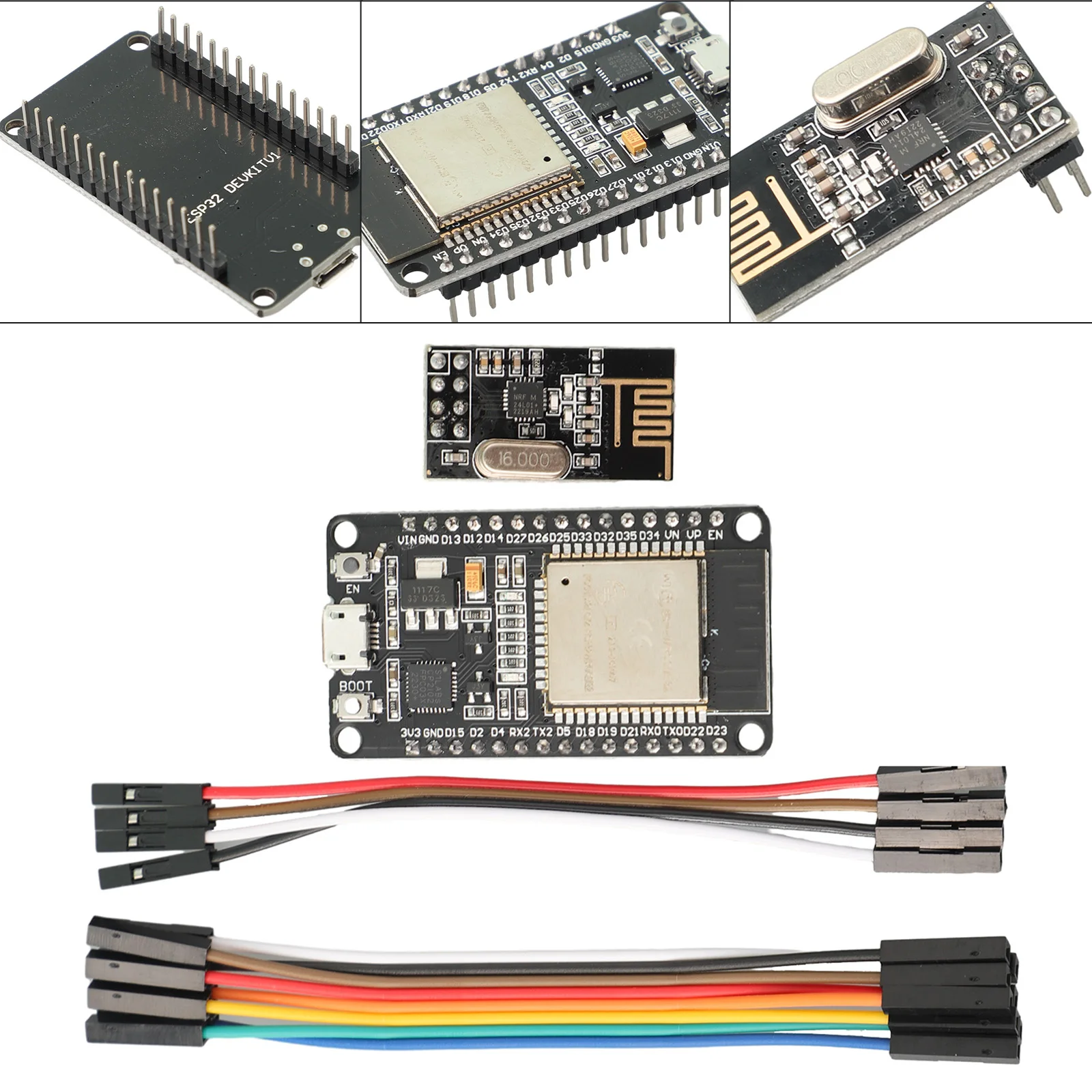 Открытый DTU для Hoymiles DIY Kit ESP32 + NRF24L01 + кабель для HM1200 HM1500 TSun 350 TSun 400 со сверхнизким энергопотреблением (art.: 3920cd7560b09) - 3920cd7560b09