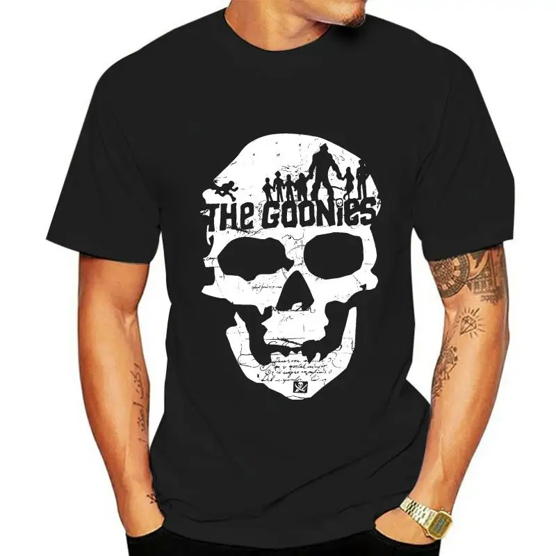 

T-shirt The Goonies Skull Logo Maglia Uomo By Hybris New Arrival Male Tees Casual Boy T-shirt Tops Discounts