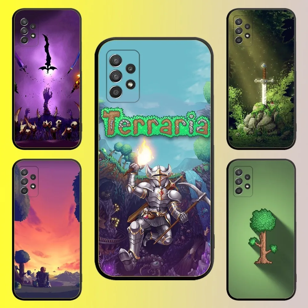 Game T-TerrariaS Phone Case For Samsung Galaxy A13 A21s A22 A31 A32 A52 A53 A71 A80 A91 Soft Black Shell