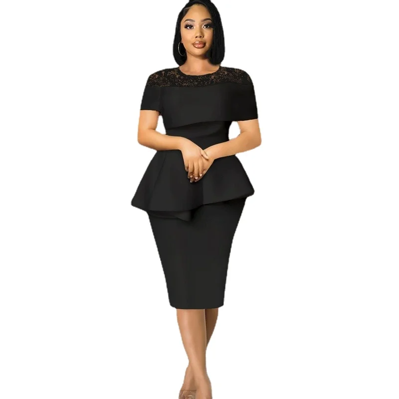 

Dashiki African Dresses For Women Summer Round Neck Sexy Vestidos Fashion Casual Female Nigeria Turkey Midi Pencil Dress 2022