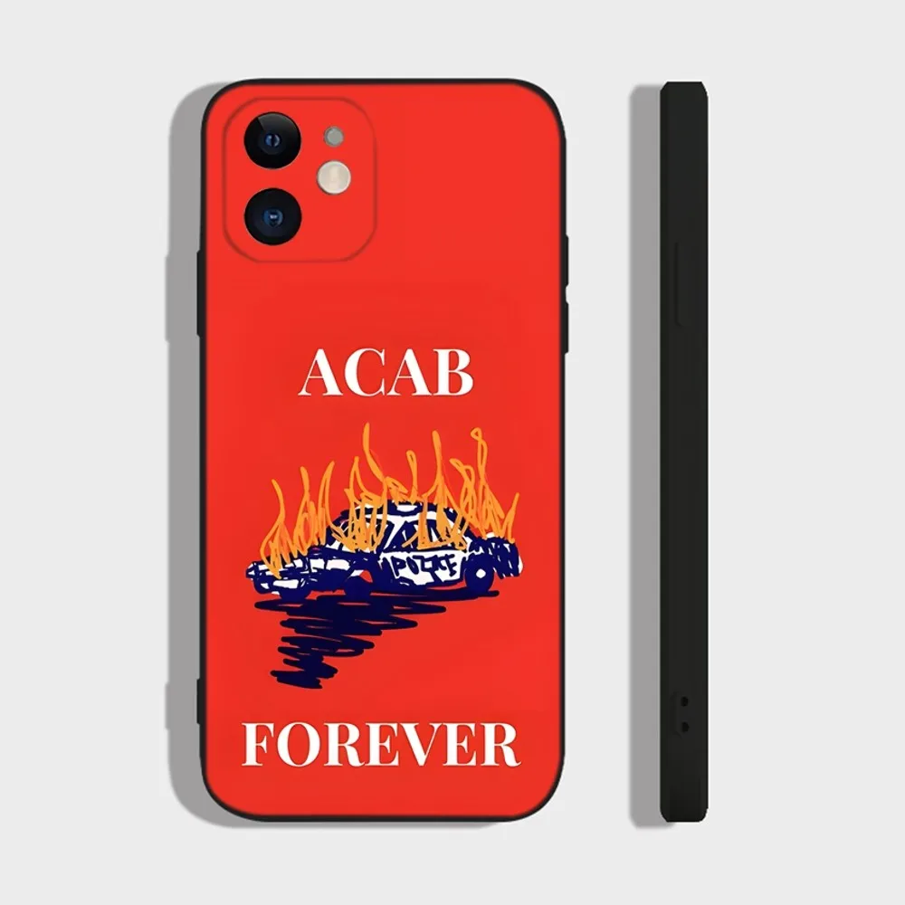 All Cops Are Bastards ACAB 1312 Phone Case For iPhone 16 15 14 13 12 11 Plus Pro Max XR XS X 7 8 SE Mini Silicone Soft