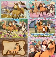 birthday photography vinyl background custom photo studio backdrop spirit horse ranch mountain sky baby shower party background