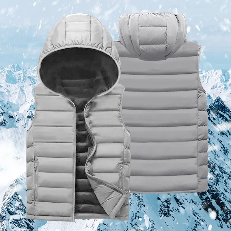 Autumn winter 2022 waistcoat men's coat Korean version trend sleeveless thermal vest vest winter down cotton