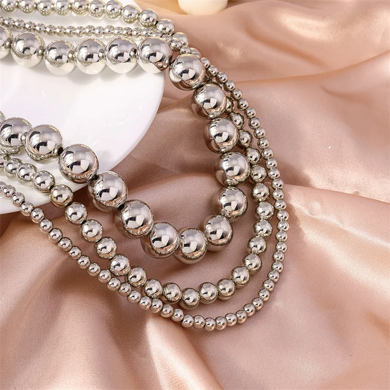 3 шт./комплект женские колье с большим шариком