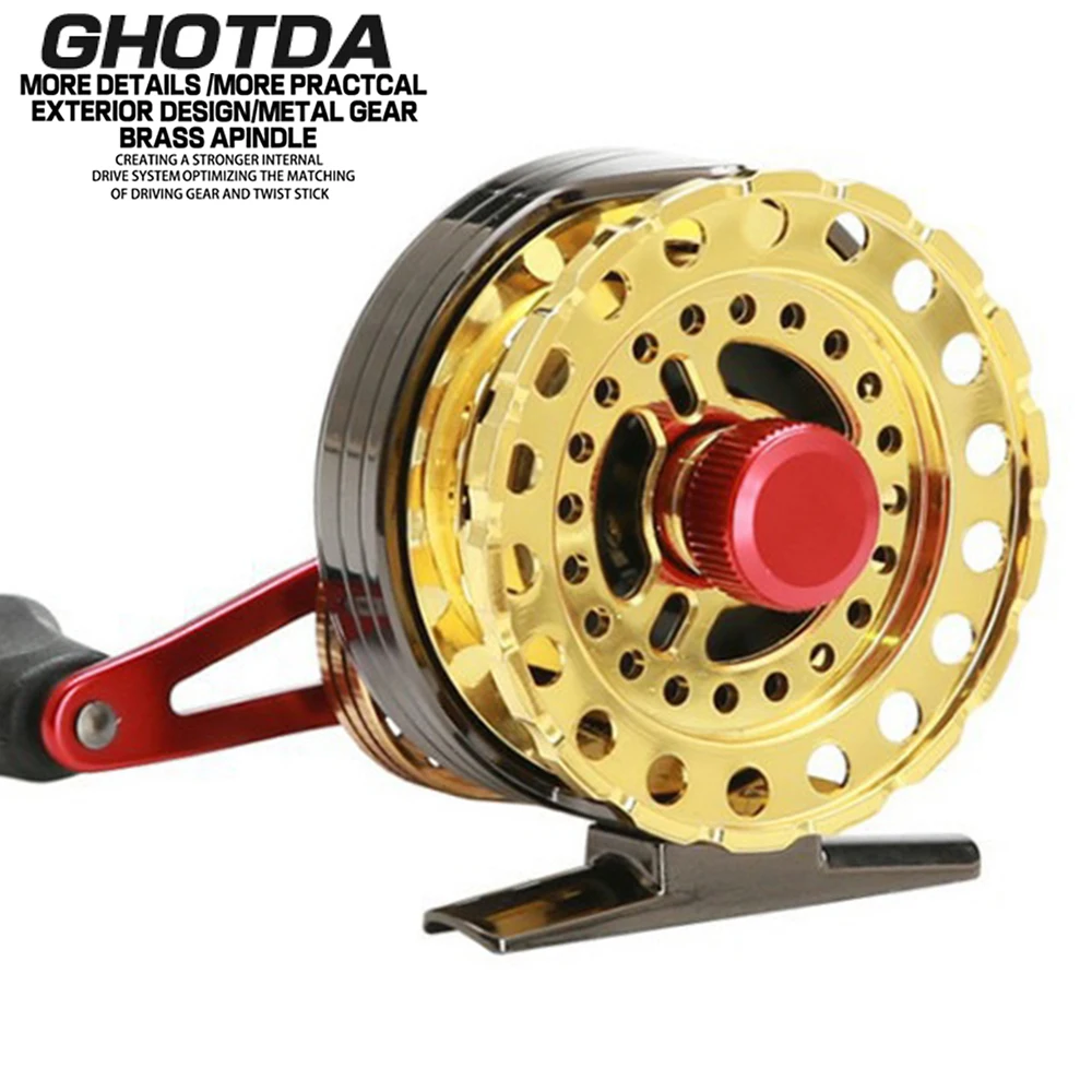 

Winter Shrimp Fishing Rods Raft Reel Wheel Ice Rod Fishing Reels Spinning Wheel Sea Fishing Baitcasting Reel Fish Accessories