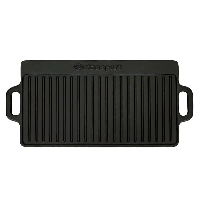 

2023 New Pre-Seasoned Cast Iron Griddle with Reversible Cooking Surface