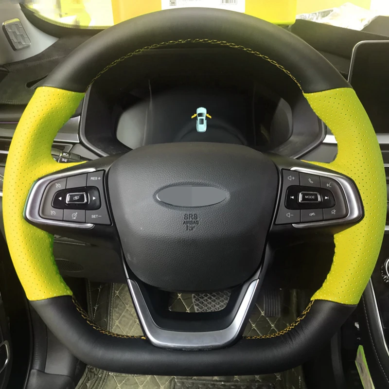 

Customize DIY Genuine Leather Car Steering Wheel Cover For Chery Tiggo 8 7 Tiggo 3 5X 3X Arrizo 5 7 GX A3 A5 Car Interior