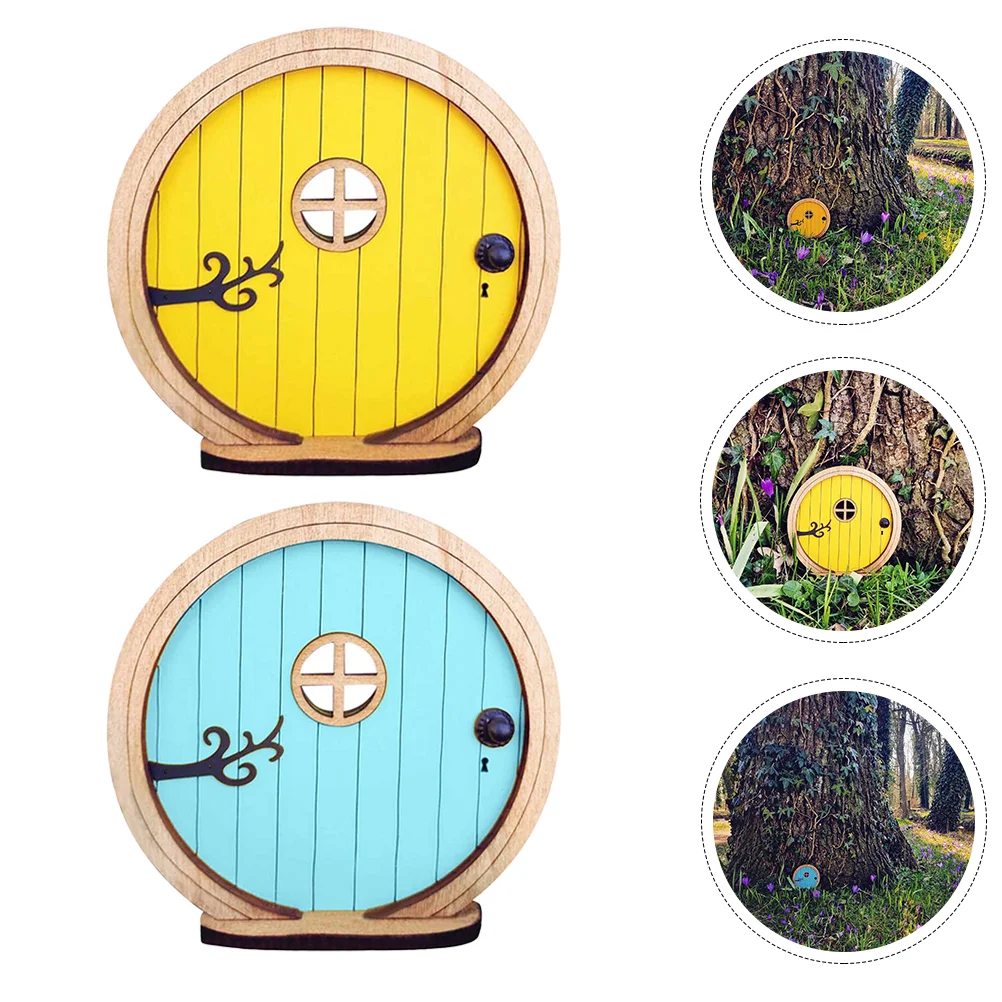 

2 шт., декоративные деревянные двери для сада