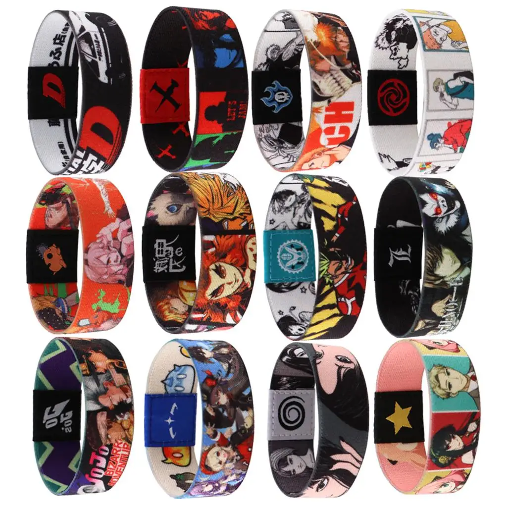 

Chainsaw Man Japanese Anime Bracelets Demon Slayer Sport Wristband Bracelet Death Note Bangle For Women Men Jewelry Gift