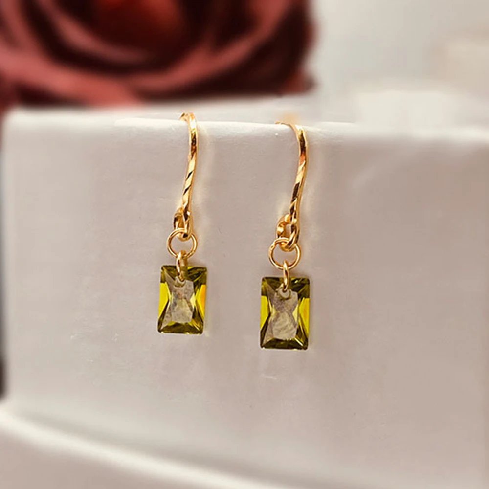 

Серьги-кольца WPB из серебра 925 пробы с зелеными бриллиантами