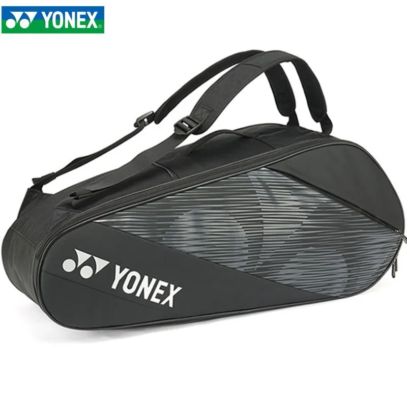 Original YONEX PU Sports Racket Bag for 8 pcs Badminton With Shoes Pocket Unisex Shuttlecock Accessories Tennis Racquet Backpack
