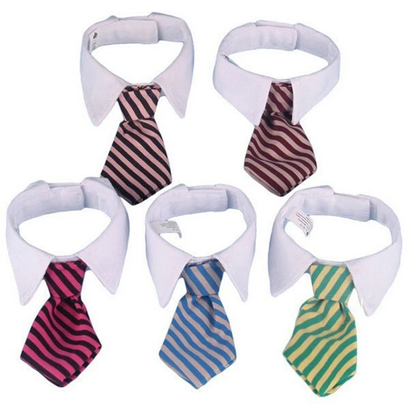 

New Adjustable Neck Tie for Party Bowties Fashion Dog Cat Striped Bow Tie Collar Puppy Pet Supply Small Medium Dogs Accessory