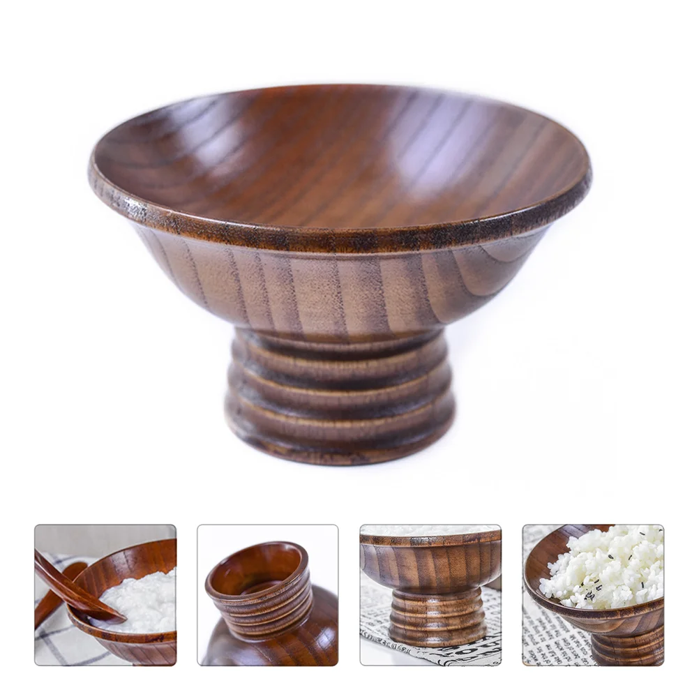 

Bowl Bowls Wooden Rice Cup Tea Fu Container Fruits Pasta Salad Meal Snacks Soup Miso Dish Side Small Serving Japanese Control