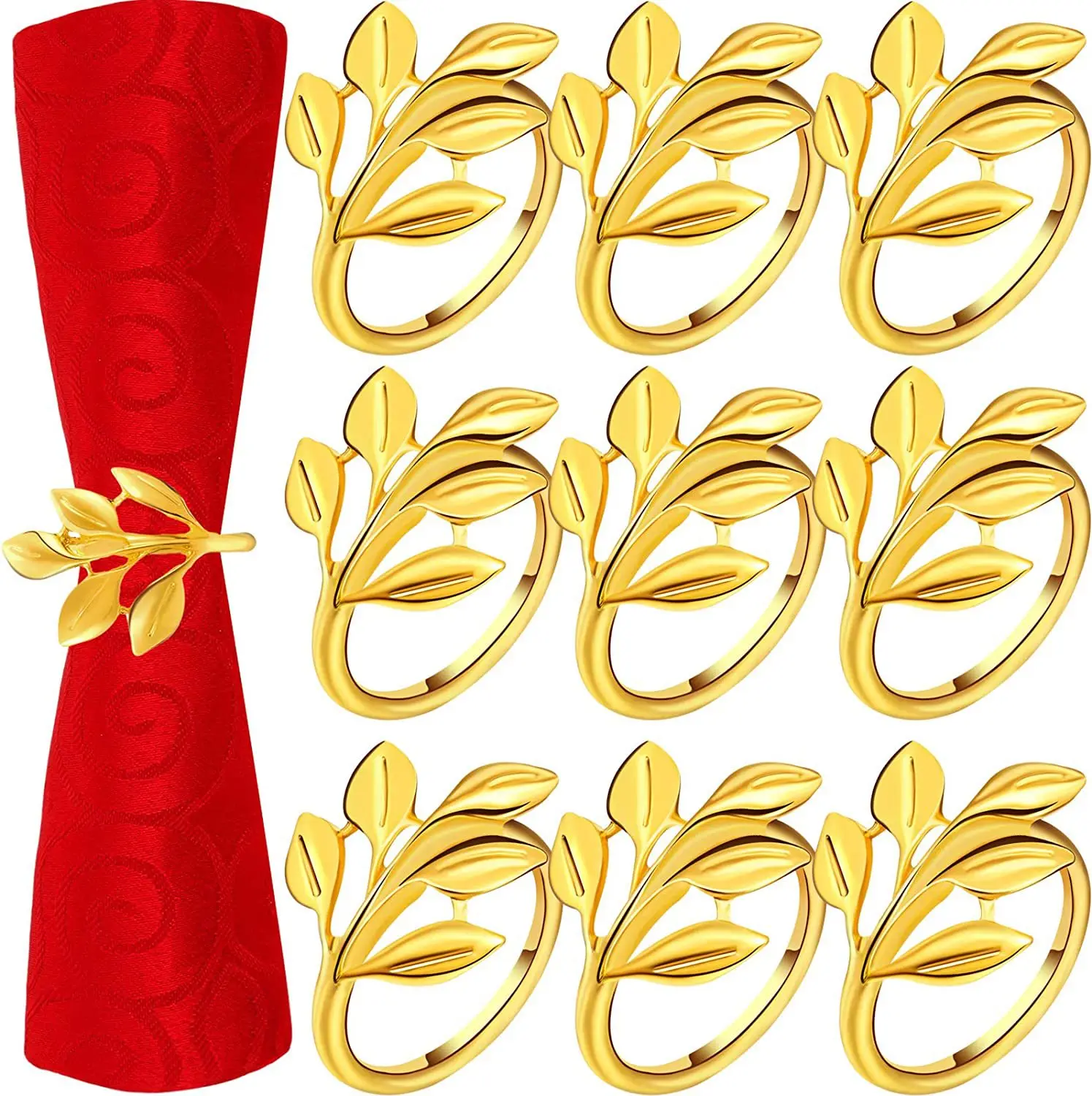 

9 шт. кольца для салфеток, держатели, новая пряжка для салфеток, золотые салфетки, кольцо, высококачественное металлическое кольцо, украшение для отеля, свадьбы, стола