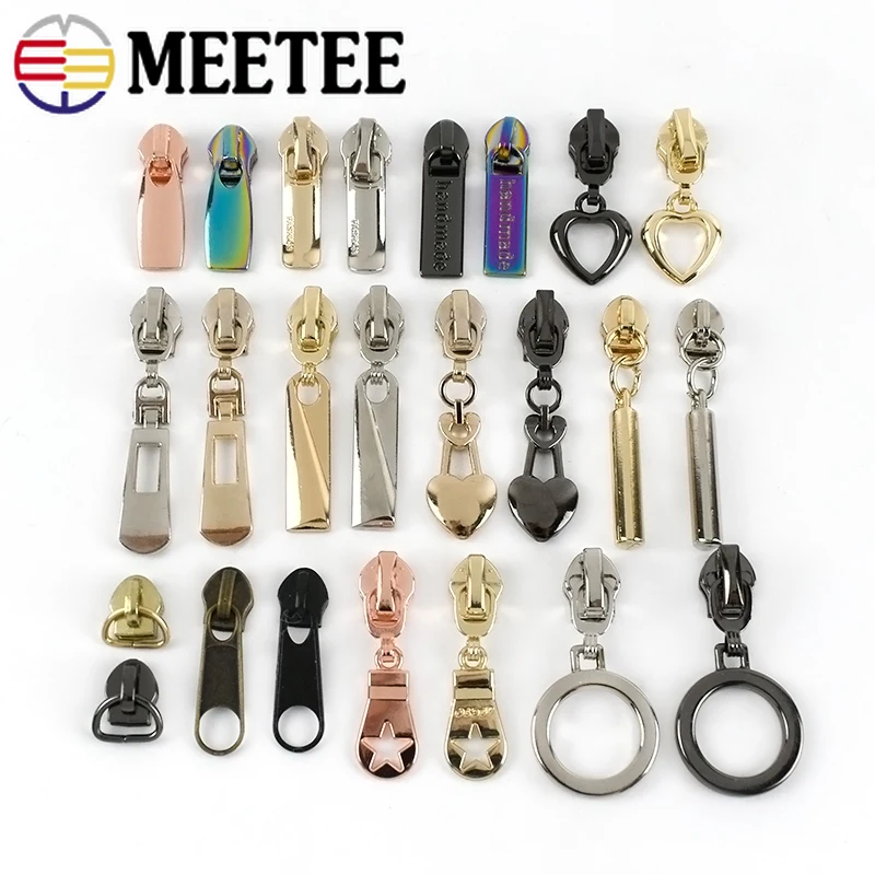 10/30 шт. Модные 5 # слайдеры на молнии для нейлоновых молний Сумка Одежда головки