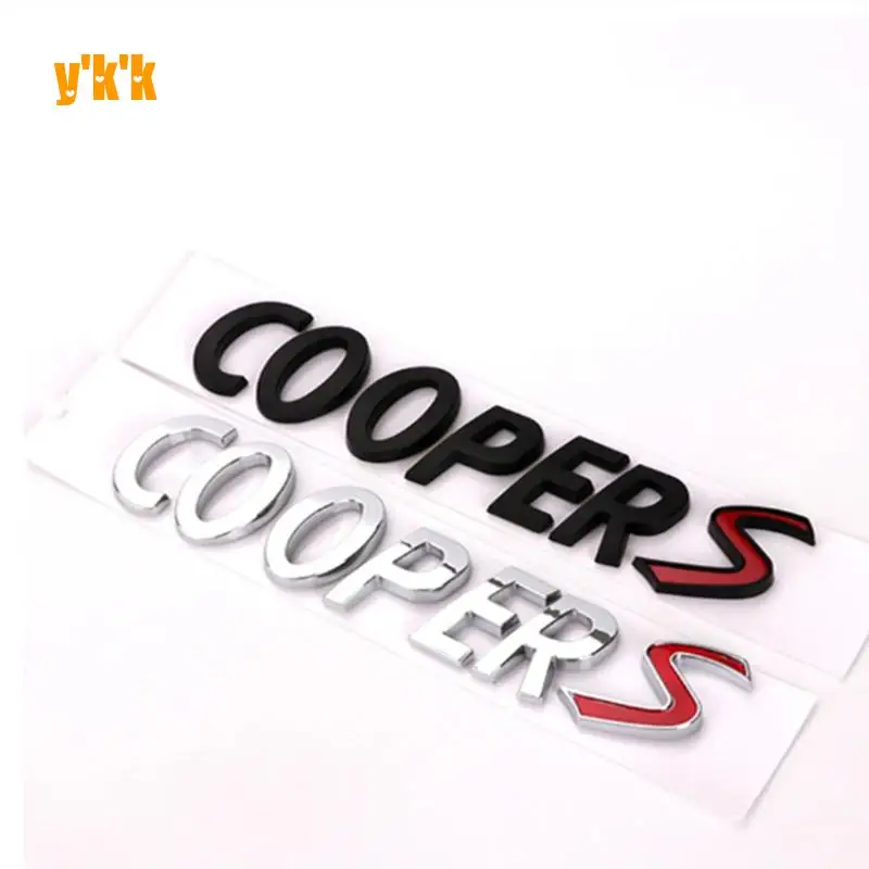 Для Mini Cooper S R56 R53 R60 F56 Аксессуары 3D ABS черный хром автомобильные буквы задний