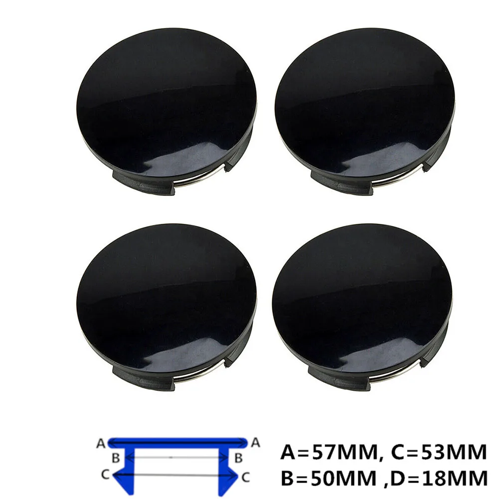 

Durable Car Wheel Center Cap Auto Parts 2.24x0.67inch 4pcs 5.7x1.7cm ABS Car Accessories Car Decoration Plastic