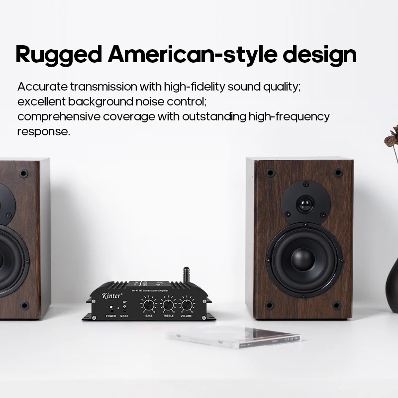 KINTER Bluetooth 5 0 аудиоусилитель 2-канальный цифровой усилитель регулировка высоких