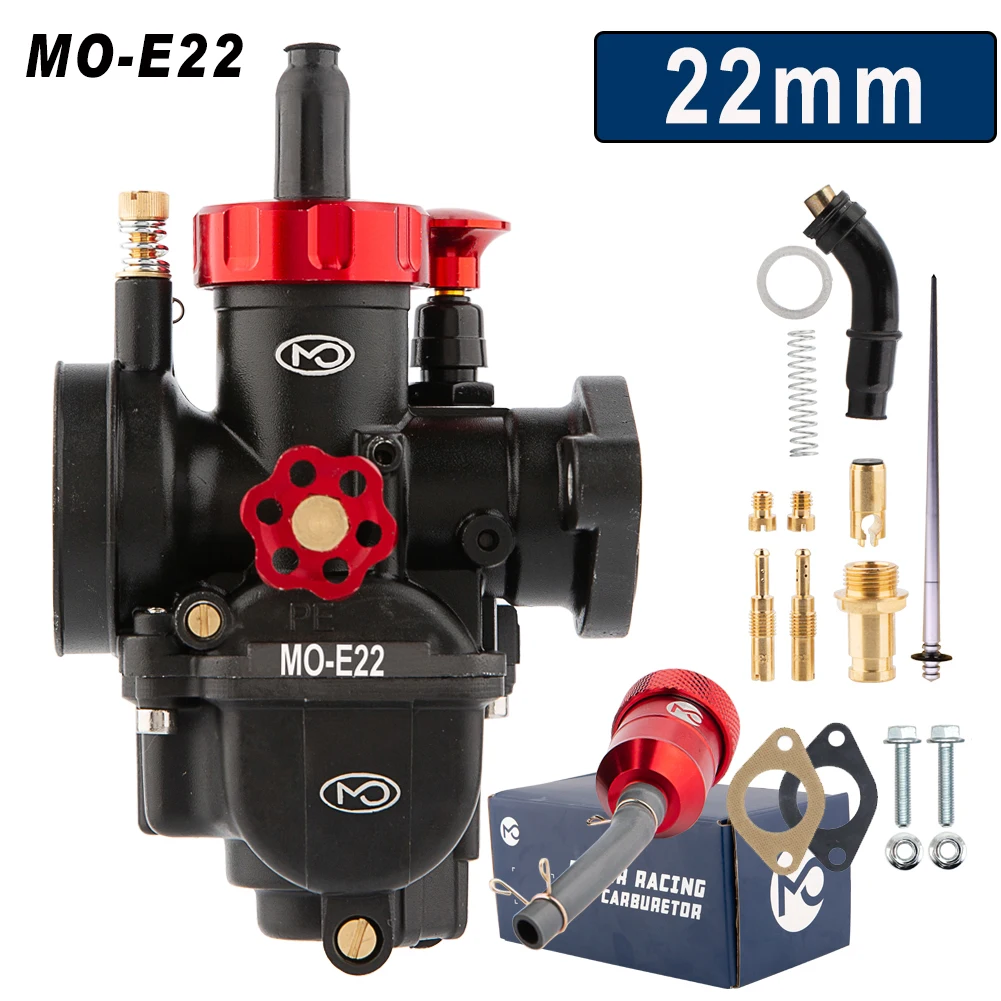 

Карбюратор PE17 19 22 24 26 28 мм с карбюратором для Yamaha Kawasaki Honda 2T 4T, фланцевый двигатель, мотоцикл, велосипед дл...