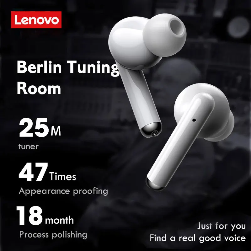 Беспроводные Bluetooth наушники Lenovo LP1 TWS игровая гарнитура с шумоподавлением и