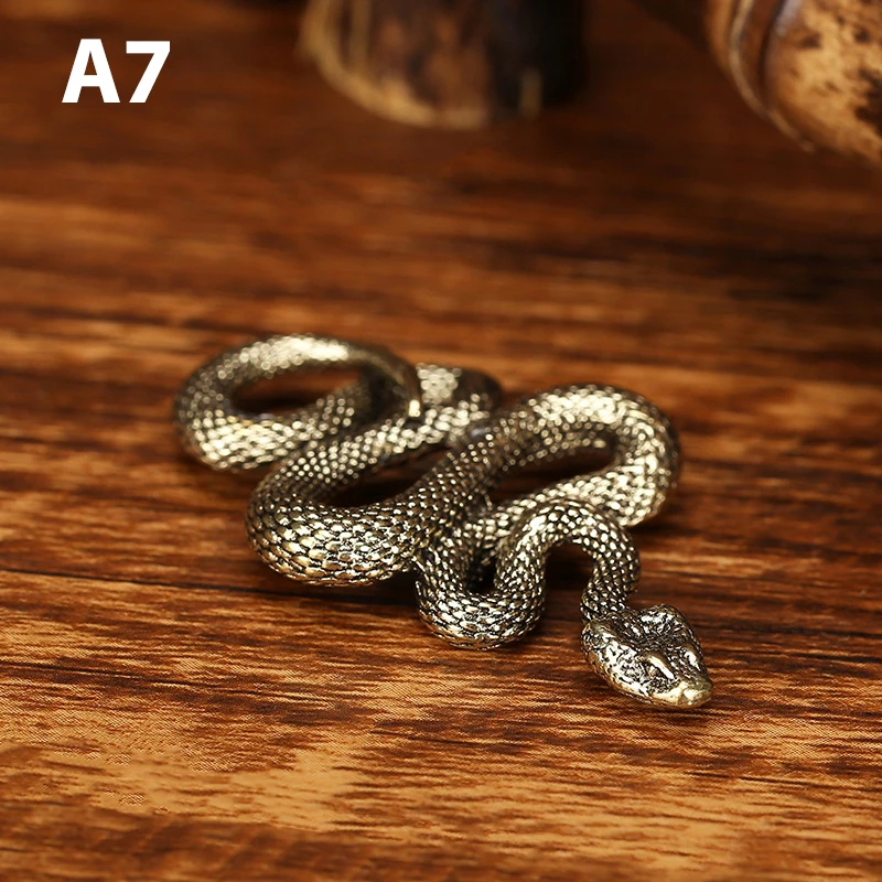 

Миниатюрная статуэтка змеи из меди JETTING