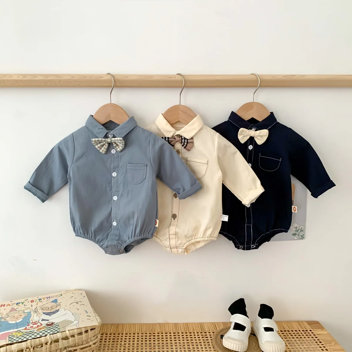 

Full Sleeve Baby Boys Gentlemen Romper