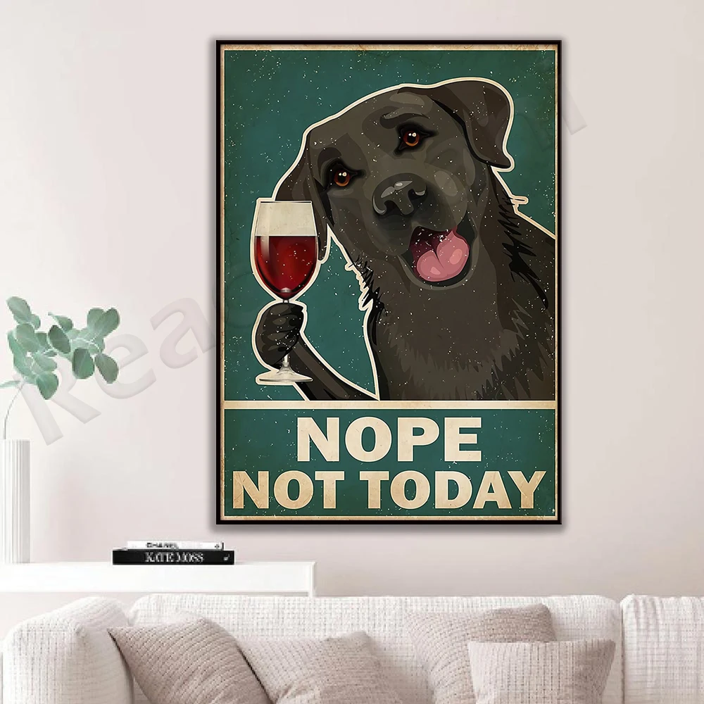 Постер с надписью Love Dog No Today