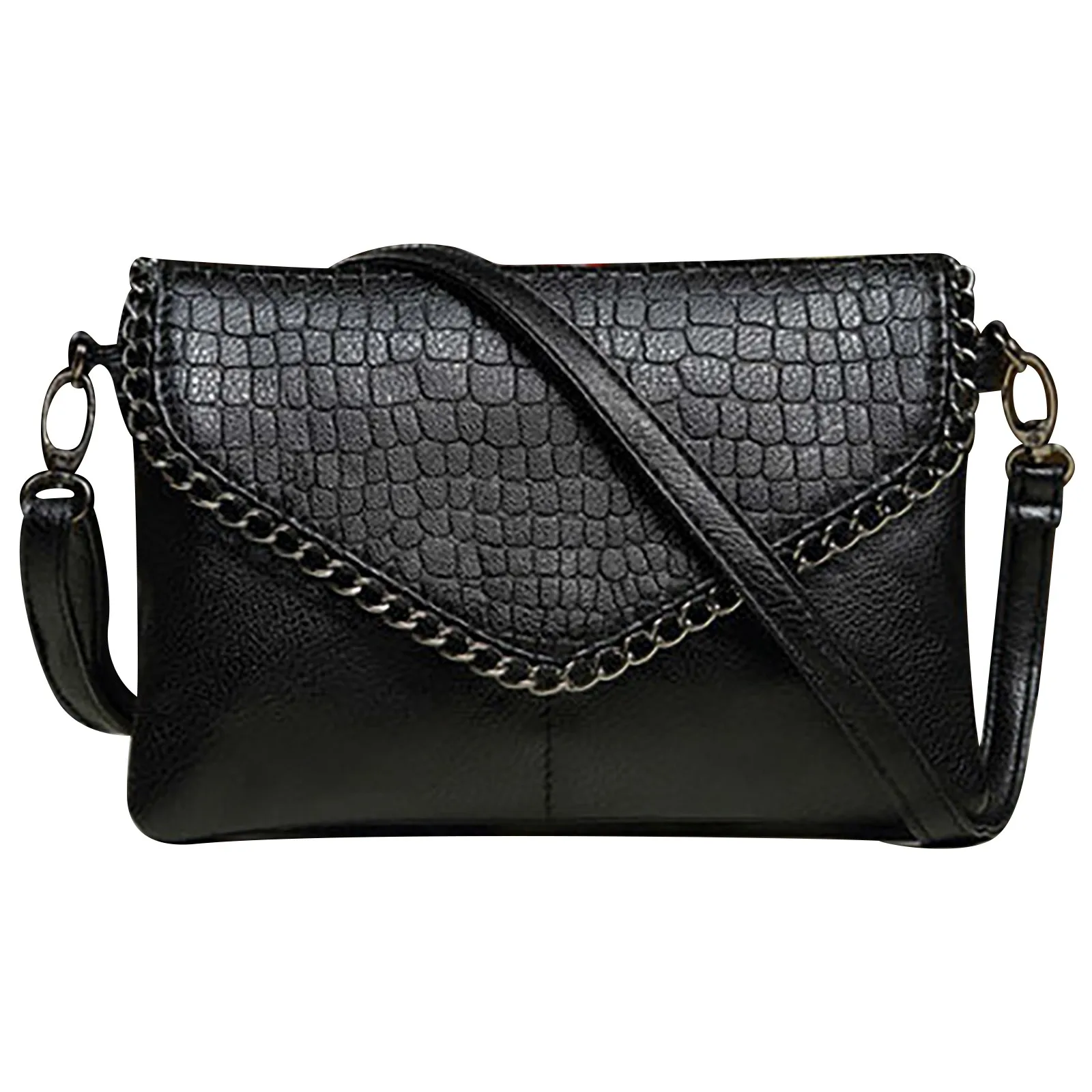 

Однотонная сумка через плечо, мягкая кожаная сумка-конверт клатч, Курьерская сумка, сумка, многослойная карманная мини-сумка, женская сумка-...