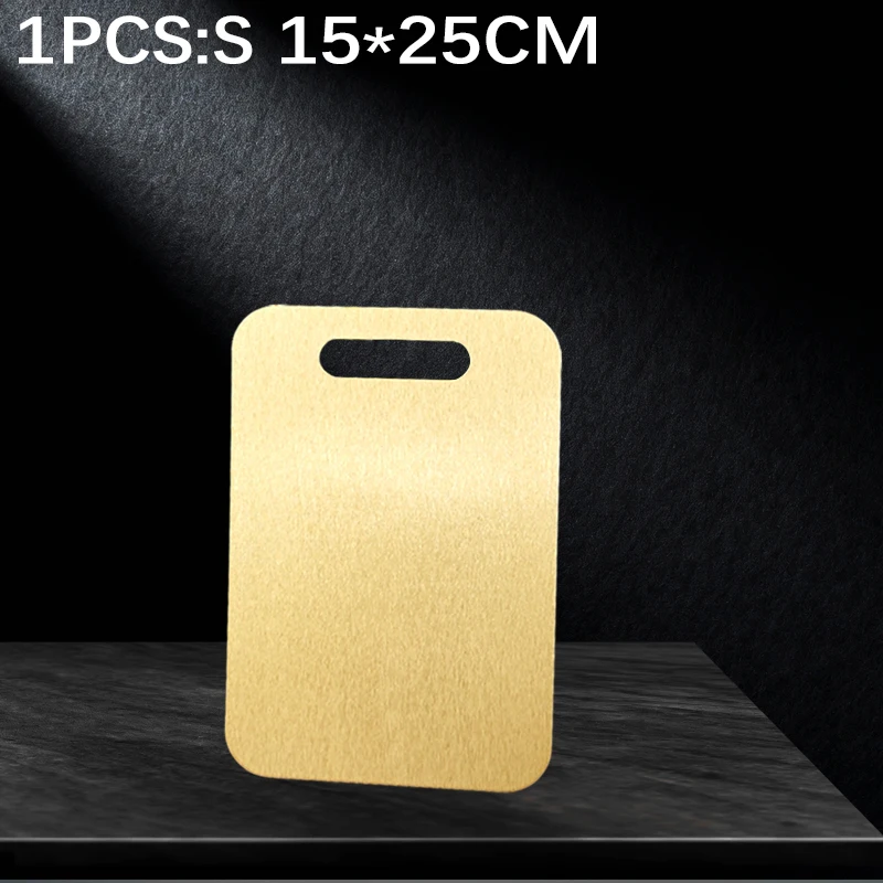 

1-3 Шт. Разделочные Доски Из Нержавеющей Стали, Двусторонние, Нескользящие, Из Пищевой Стали 304, Золотистые, Прямоугольные