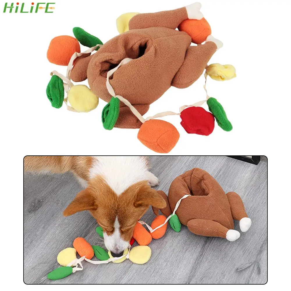 

Dog Chew Toys Turkey Plush Dog Cat Toy Food Training Hide Food Toys Pet Interactive Puzzle Feeder Pet Products